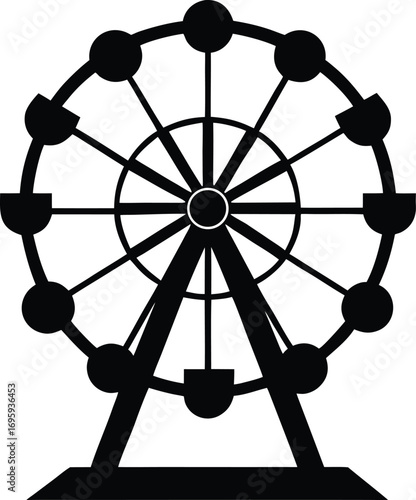 Vector Ferris wheel icon