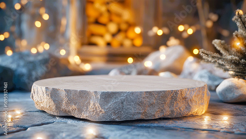 Stone catwalk, background for advertising, space for copying, for design of advertising products and web design