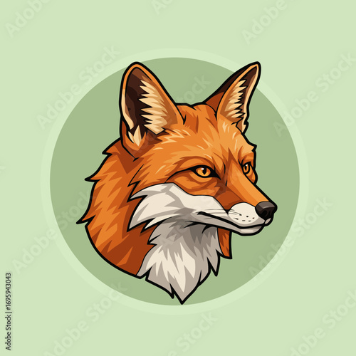 Cunning Wild Fox Character Detailed Illustration