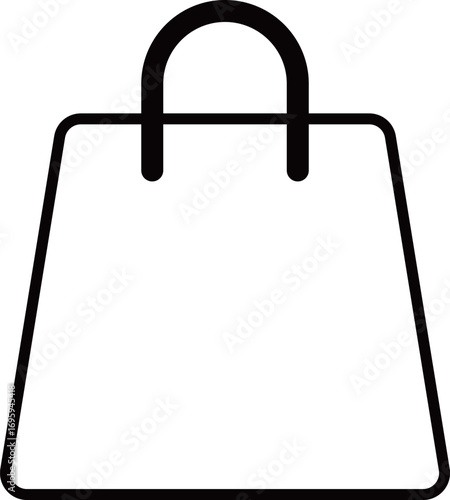 ショッパーのアイコン　モノトーン