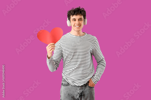 Handsome young happy man in...