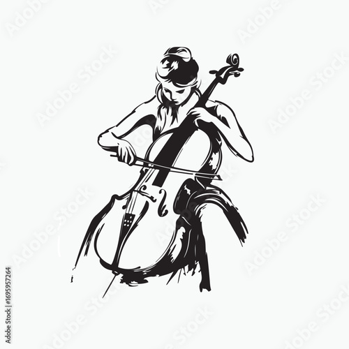 girl with cello