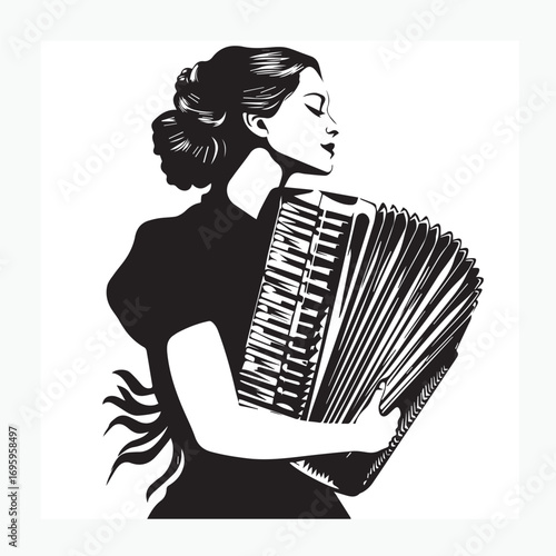 the accordion player