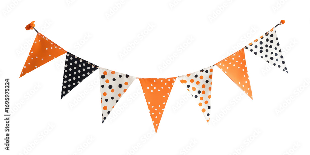 Fototapeta premium Halloween party pennant banner