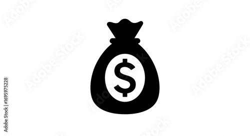 Get Rich Fast: Money bag brimming with potential wealth and financial abundance symbol for business success