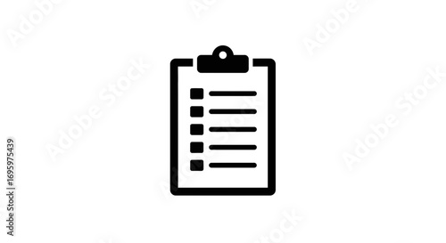Stay organized with this clipboard list, a simple modern planning tool for all your tasks and notes