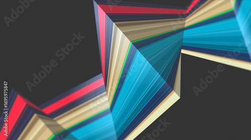 Colorfull strips on dark background