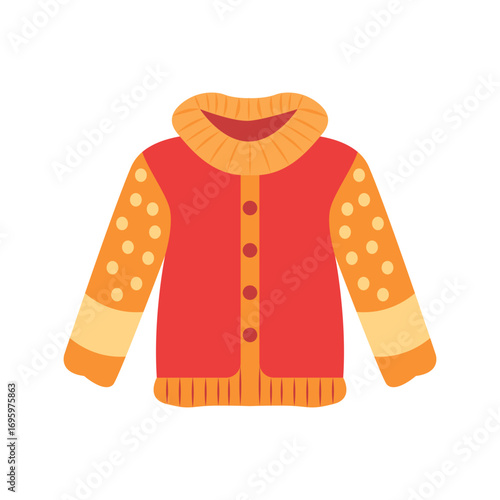cardigan vest vector illustration