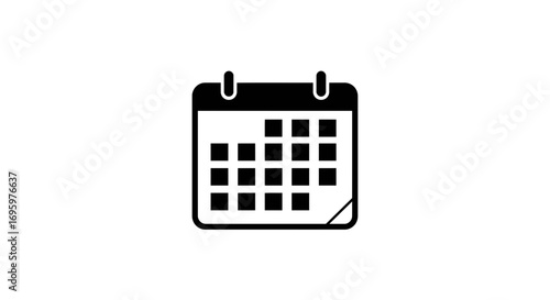 Stay organized with this minimalist calendar icon for scheduling appointments and planning events