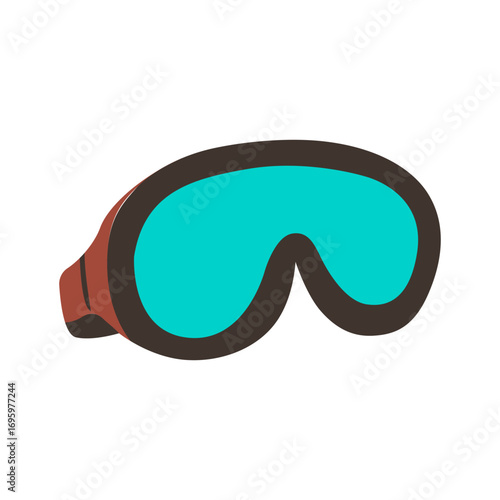 ski goggles vector illustration