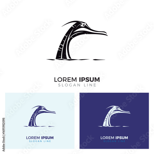 Vector Gharial Logo Collection.