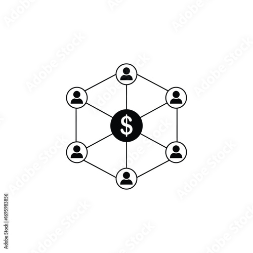 Financial Network Connecting People with Investments and Financial Strategies in a Collaborative System