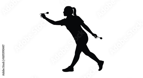 a silhouette of a woman playing with poi