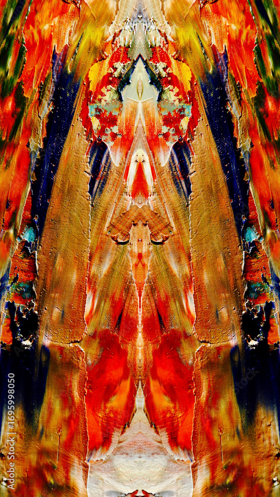 Fototapeta premium Abstract art background . Hand painting artwork on canvas .