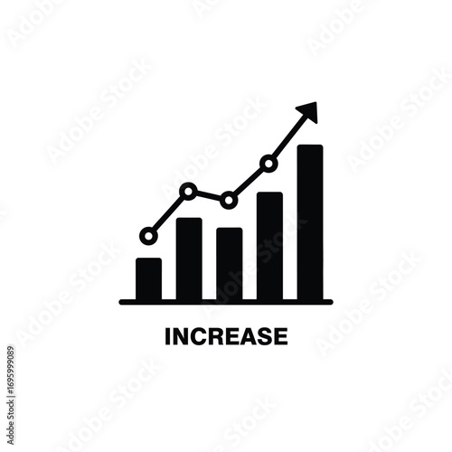 Business Growth and Financial Success Icon A Visual Representation of Increasing Profits and Positive Trends