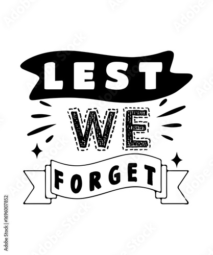 LEST WE FORGET svg