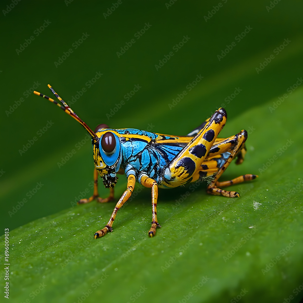 Fototapeta premium Colorfu of Grasshopper 