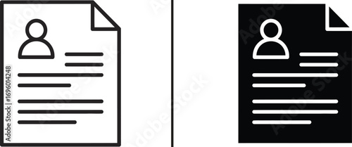 Document Icon Illustration: Clean, two-tone document icons, presented side by side, offering a visual metaphor for contrasts.