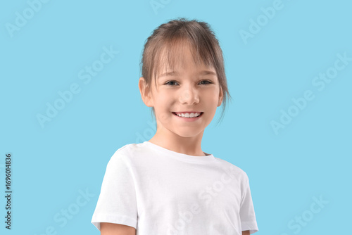 Portrait of cute little gir...