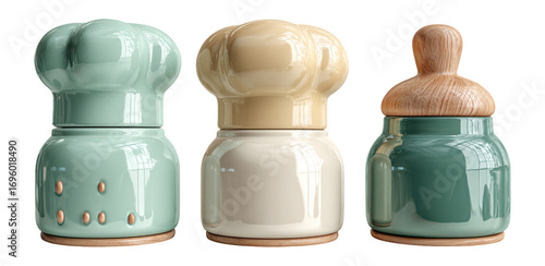 Charming Chef Hat Salt and Pepper Shakers for Kitchen Decor