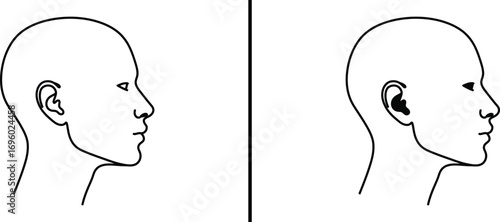 Hearing Aid Illustration: A clear side-by-side illustration depicts the anatomical nuances of the human ear, emphasizing the role of a hearing aid in amplifying sound.