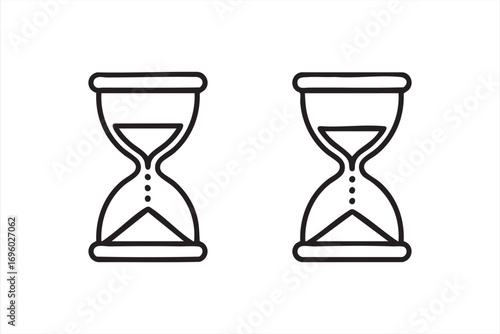 Countdown and Deadline Symbol Pack with Hourglass Icons