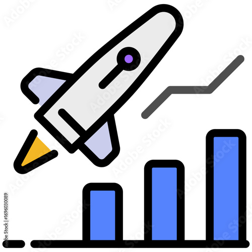 business startup filled line icon