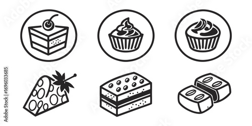 chocolate-brownies-icons-set---6-minimalist-icons-