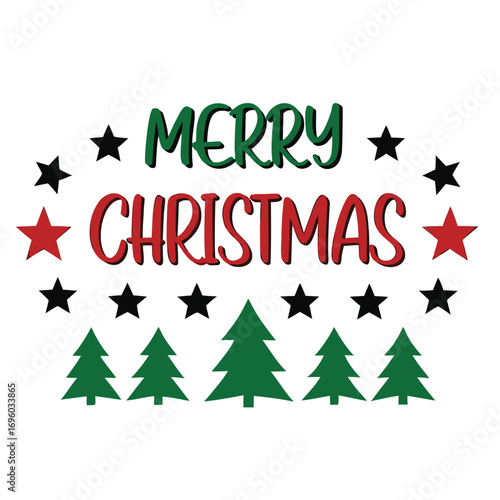 A sign that says merry christmas on it vector