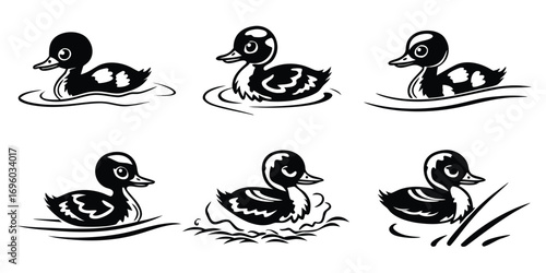 cute-duckling-swimming---icons-set---6-minimalist-