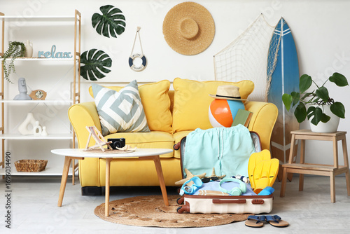 Interior of stylish living ...