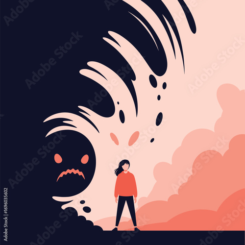 Overcoming inner turmoil and facing personal struggles with resilience and strength