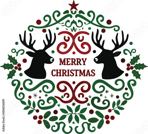 A sign that says merry christmas on it vector