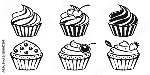 cupcake-collection-icons-set---6-minimalist-icons-