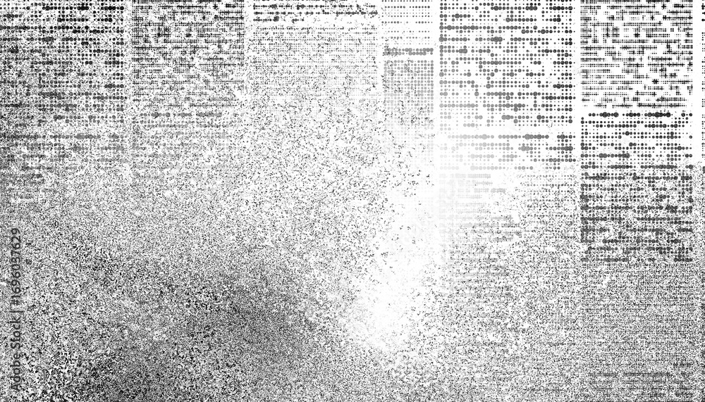 Fototapeta premium Overlay old black newspaper paper grunge vintage background. Grunge halftone style