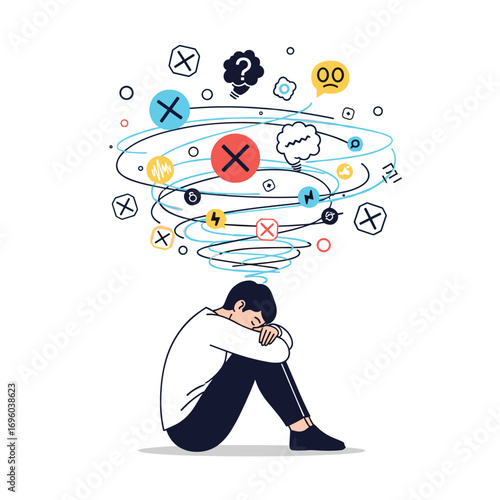 Navigating the complex maze of overwhelming thoughts and emotions during a period of mental distress