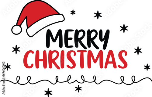 A sign that says merry christmas on it vector