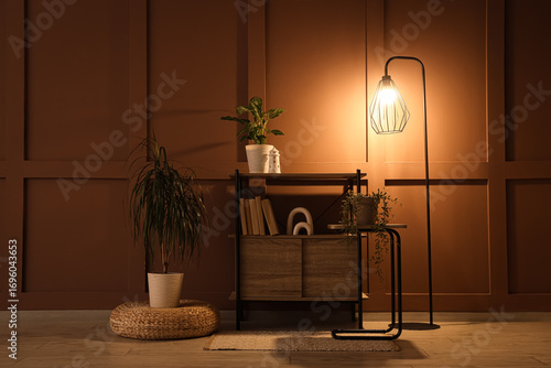 Interior of stylish room wi...