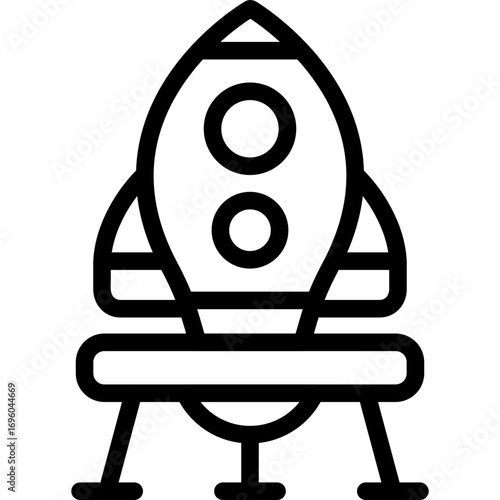 Space Lander Icon Vector Element