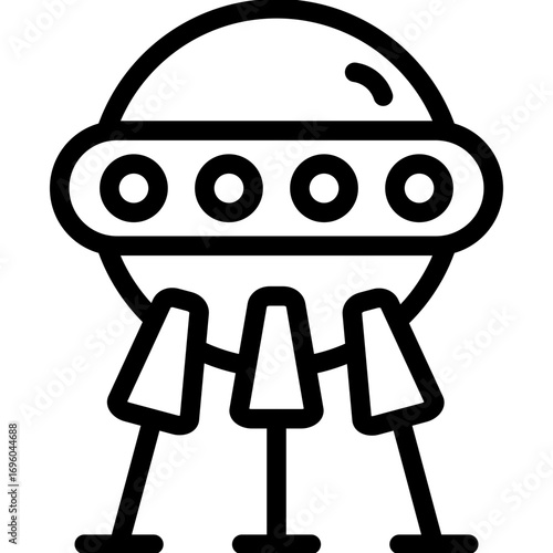 Sputnik Icon Vector Element