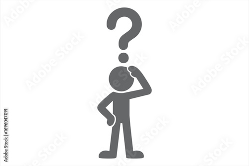 Abstract Symbol of Uncertainty and Decision Making Concept