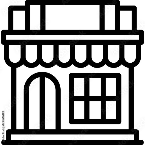Loft with windows Icon Vector Element
