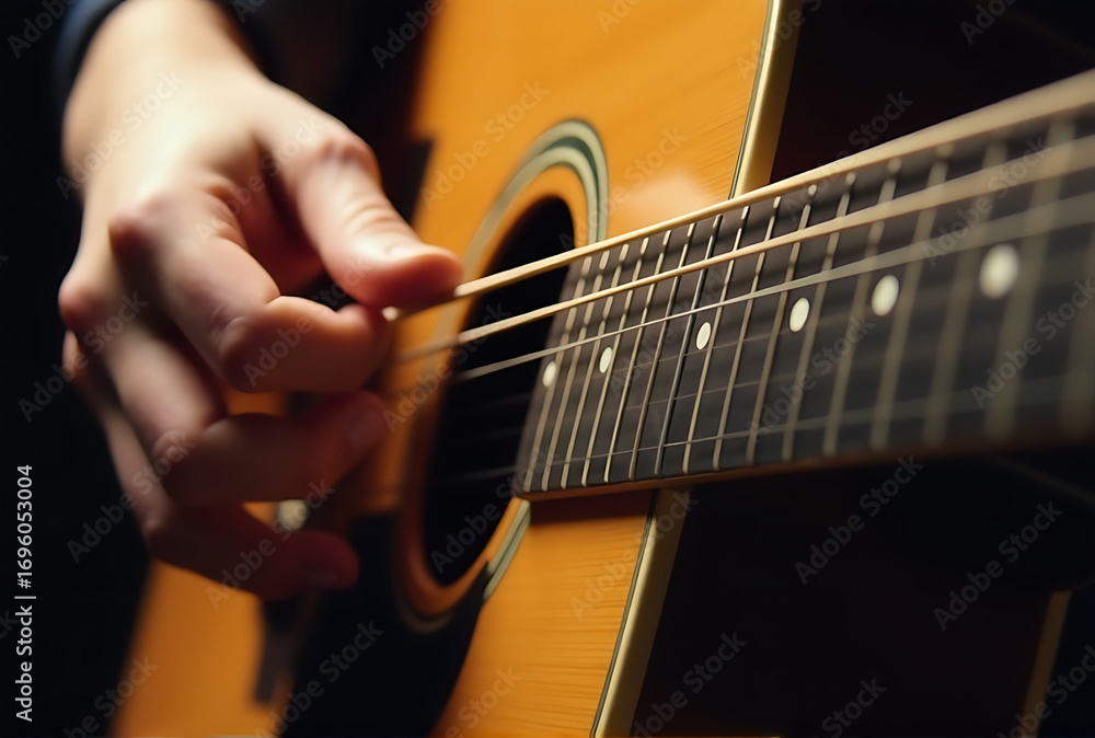 Obraz premium close up of a guitar