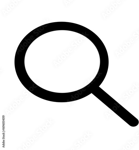 search Icon - Flat Vector Design - Mangnifying Glass Icon 