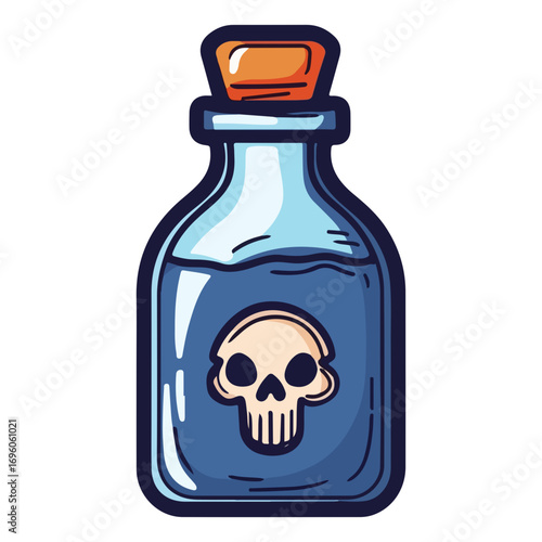 poison bottle, halloween, festival, vector, transparent background, bottle, isolated, container, object, chemical, traditional, ornament, decoration, ancient, icon, culture, pottery