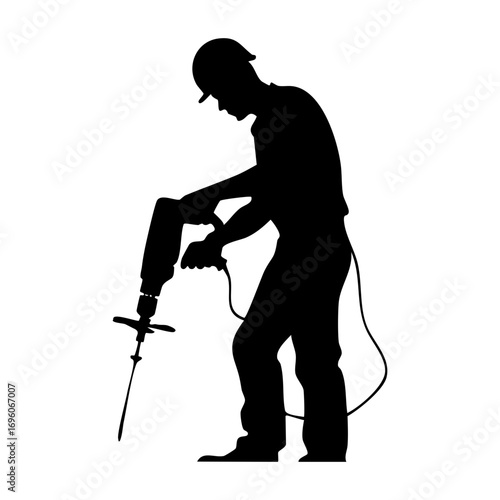 Man using jackhammer