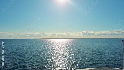 Stunning Ocean View featuring Sun Reflection beautifully on Calm and Serene Waters