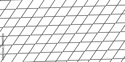 Net texture pattern on white background. Net texture pattern for backdrop and wallpaper. Realistic net pattern with black squares.