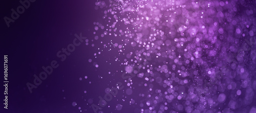 Foto Abstract Purple bokeh defocus glitter blur background.