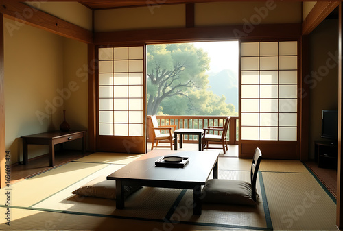 interior of a japanese restaurant